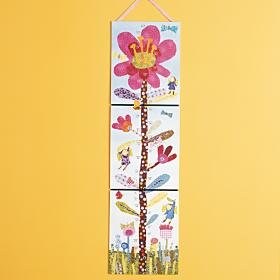 Childrens Toyshop  Toys : Flower Growth Chart- Hot Pink
