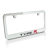 Acura Type-R Chrome Solid Brass License Frame by Unknown
