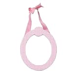 Pink Gingham Hanging Letter - O