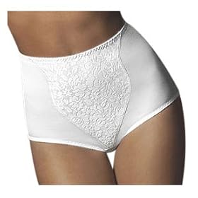 Bali Women's Light Control Brief with Lace Tummy Panel #8372