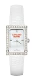 Cleveland Browns Ladies Allure Watch White Leather Strap