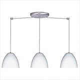 IMAGE OF Sasha II Three Light Linear Mini Pendant Finish: Bronze, Glass Shade: Habanero, Bulb Type: Halogen