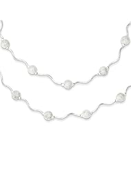 Double Spiral Laser Cut Bead Child Necklace - 15 Inch - Lobster Claw - JewelryWeb