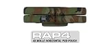 4x MOLLE Horizontal Pod Pouch (Woodland) - paintball chest protector