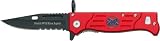 Spring Assist Confedarate Flag South Will Rise Again Knife Red Handle 4.5