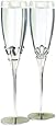 Hortense B. Hewitt Wedding Accessories Champagne Toasting Flutes, King and Queen, Set of 2