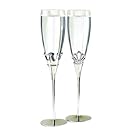 Hortense B. Hewitt Wedding Accessories Champagne Toasting Flutes, King and Queen, Set of 2