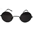 Black Frame Lennon Style Sunglasses w/ Free Case