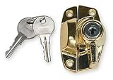 Battalion 1RBL1 Keyed Sash Lock, Bright Brass