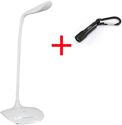 SINOBAG®Brightsky LED Clip Desk Lamp Clamp Warm White Table Laptop Reading Bed Flexible Neck with Electrical Outlets and 14 LED Lights