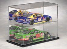 Two Car 1/24th Scale Die Cast Display Case with a Mirrored Back