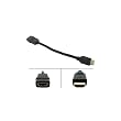 HDMI Male to HDMI Female Cable Port Saver: 8 inches - by Abacus24-7