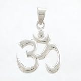 Sterling Silver Om or Aum Pendant, #8414