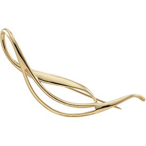 14K Yellow Gold Brooch by CleverEve