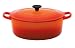 Le Creuset Cast Iron Round Casserole, Volcanic, 30 cm