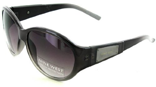 Women’s Nine West Dk Burgundy Sunglasses Metal Logo UV