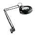 Ledu L745BK Fluorescent Magnifying Swing Arm Clamp Mount Lamp, 42 Reach, Black