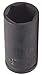 Westward 4LXJ2 Impact Socket, 1/2 Dr, 6 Pt, Deep, 1 3/16 In