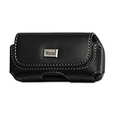 Leather Pouch Protective Carrying Cell Phone Case for Cricket ZTE CAPTR II  ....