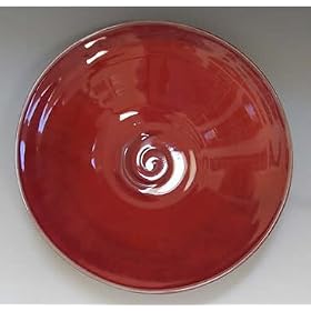 Chowder Mug Soup Bowl in Many Glaze ChoicesGlaze Color Choices sil: Very Red by Mug Heaven Handcrafted Pottery