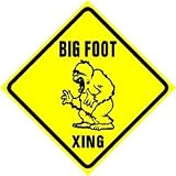 BIG FOOT CROSSING Sasquatch creature sign