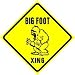 BIG FOOT CROSSING Sasquatch creature sign