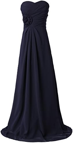 Long Strapless Bridesmaid Dresses Sweetheart Neckline Size 4 CL3442