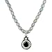 Gray Pearl and Sapphire Pendant Necklace - 17