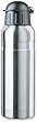 Isosteel VA-9710 Trinkflasche 0,7 L silber aus 18/8 Edelstahl mit festschlie�endem Kunststoff-Trinkdeckel f�r g�ngige Fahrradflaschenhalter