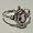 Sterling Silver Bali Ring with Genuine Amethyst Stone