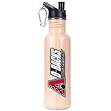 MLB Arizona Diamondbacks 26-Ounce Baseball Bat Stainless Steel Water Bottle with Pop-up Spout