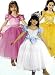Quality Lovely Pink Princess Costume Dress for Sleeping Beauty Costume Princess Dress Up or Flower Girl Gown - (FAR LEFT PINK GOWN)