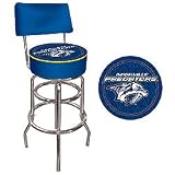 NHL Nashville Predators Padded Bar Stool with Back