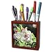 Jackie Popp Nature n Wildlife Flowers - Crab Apple Blossoms - Tile Pen Holders-5 inch tile pen holder