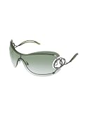 Roberto Cavalli Cicno - Swarovski Serpent Shield Rimless Sunglasses gunmetal grey by Roberto Cavalli