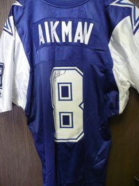 Signed Aikman, Troy (Dallas Cowboys) Authentic Dallas Cowboys Jersey (Apex 75th Anniversary Patch)