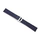 Blue Genuine Crocodile Strap 18mm