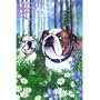 Bulldog Garden Flag by GR8 Dogs (Multi , 12" x 18" )