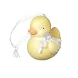 Porcelain Yellow Ducky New Baby Christmas Ornament