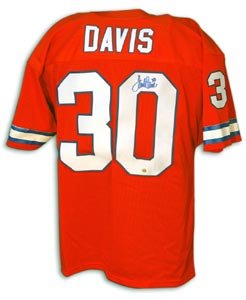 Terrell Davis Signed Denver Broncos Orange Crush Jersey