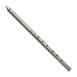 Nickeled Brass IRISH Flute Whistle in Low D