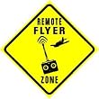 REMOTE FLYER ZONE plane hobby fly sign