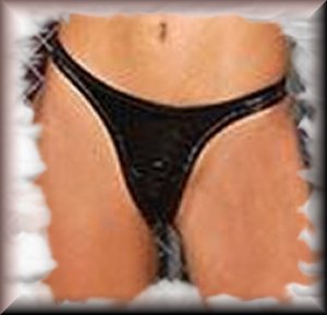 Vinyl Thong One Size in One Size, Plus Size