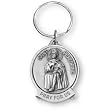 Fine Pewter Saint Peregrine Key Chain
