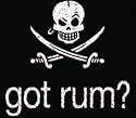 T-shirts Pirate's Bad to the Bone "Got Rum" L