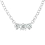 1 ct.t.w. Aquamarine Necklace in Silver, 18" in length