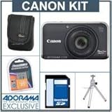 Canon PowerShot SX210IS Digital Camera Kit - Black - Refurbished - with 4GB ....