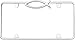 CRUISER ACCESSORIES 29003 Ichthus License Plate Frame, Chrome