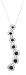 Price Comparison : 10k White Gold Black and White Diamond Journey Pendant (1/4 cttw)