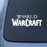 WORLD OF WARCRAFT LOGO - Vinyl Car Decal Sticker #1903 | Vinyl Color: White